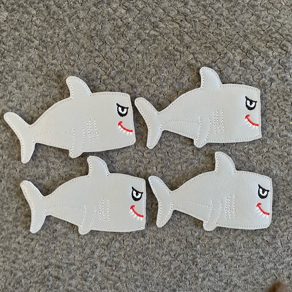 Shark popsicle holders